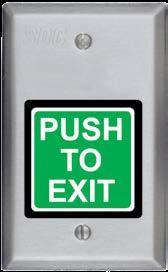 of exit button and push button styles and contact
