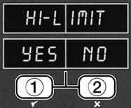 Verify high-limit controls (continued) 8 Confirm test choice The computer displays HI LIMIT? alternating with YES NO.