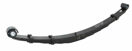 LEAF SPRINGS For heavy duty load carrying and towing, leaf springs remain the best performing suspension design, but can become harsh, noisier and less effective in dampening bumps and vibrations.