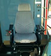 The EMS electronic monitoring system, the control levers and the driver s seat are well matched to form a perfect ergonomic unit. Air conditioning is available as an optional extra.