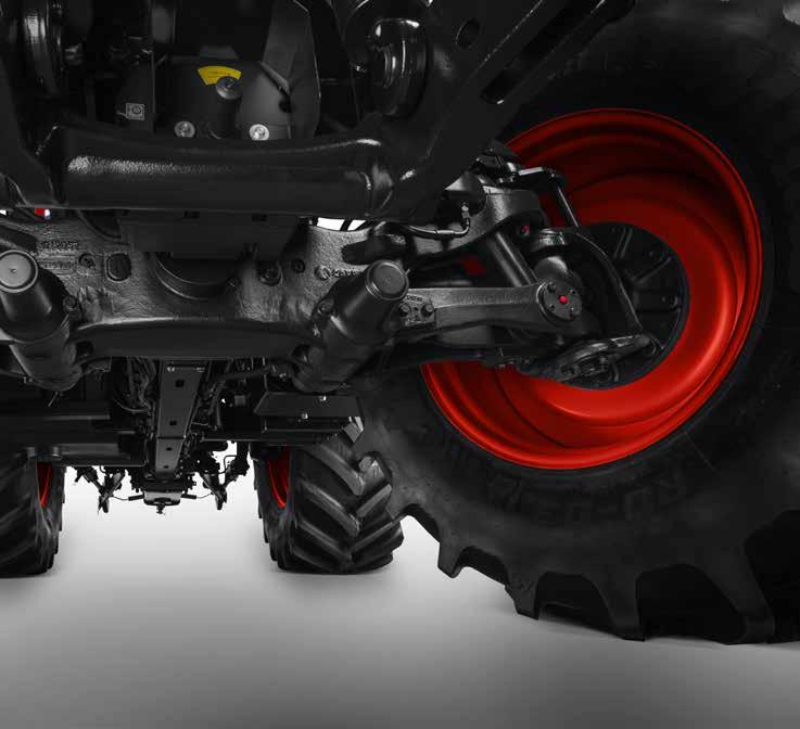 www.zetor.com AXLE Comfortable drive The spring-mounted front driven axle of Zetor Crystal models consists of two separate, independently suspended half-axles.