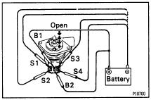 sequence, check that the valve moves toward the open position.
