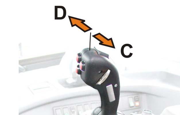 D - Move wing out. Pushbutton or rocker switch 1.1 1.