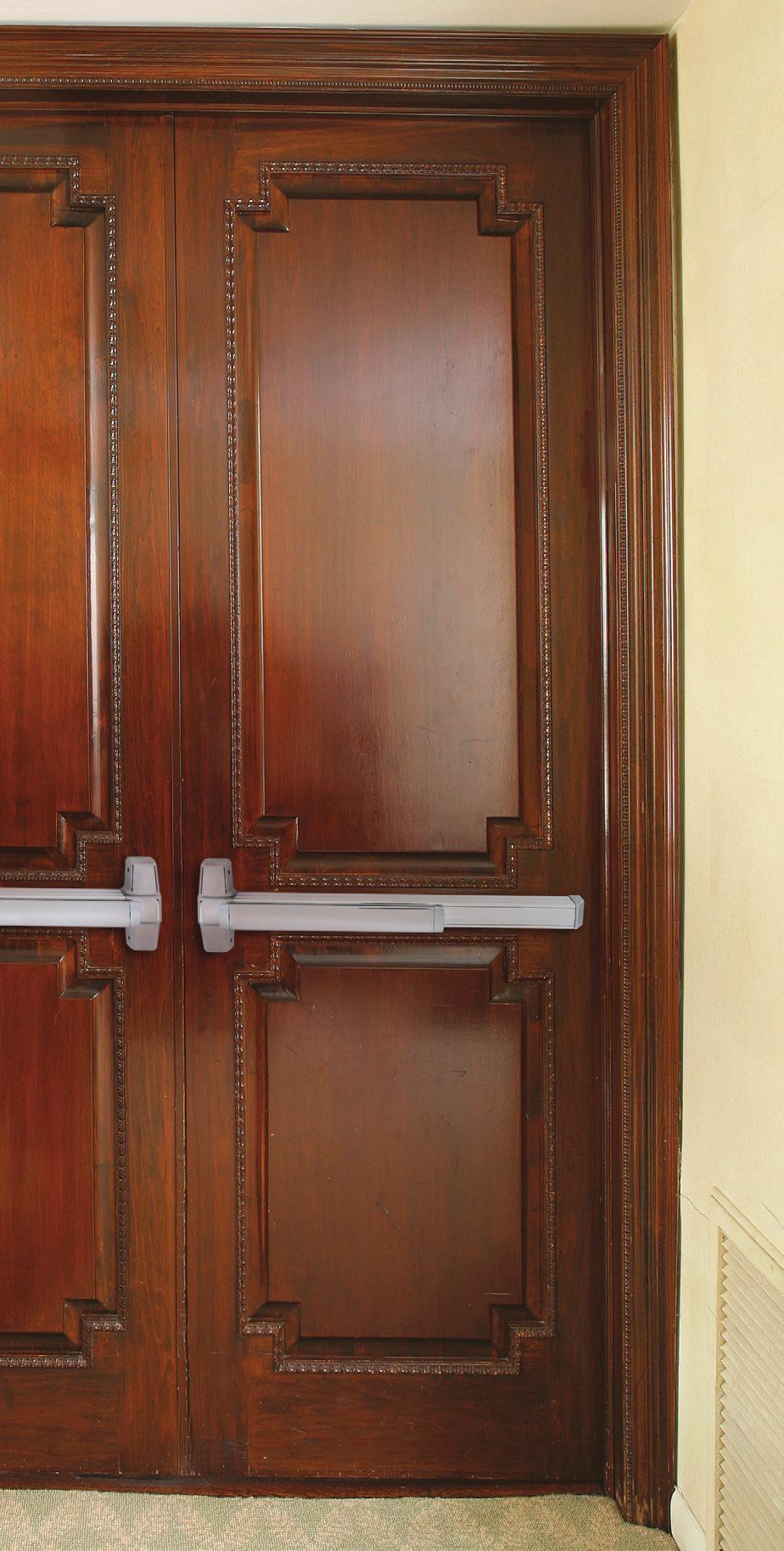 Structural integrity and style for wood doors Wood doors serve many functions from protecting a facility to providing superior aesthetics.