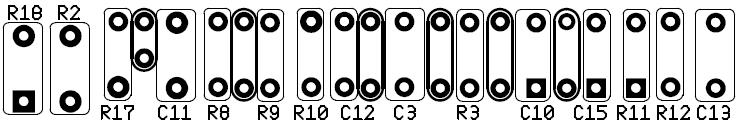 Pistikute (X1, X2, X3) ja potentsiomeetrite (R1, R6, R15, R19) paigutus on näidatud selel 3.33. Sele 3.