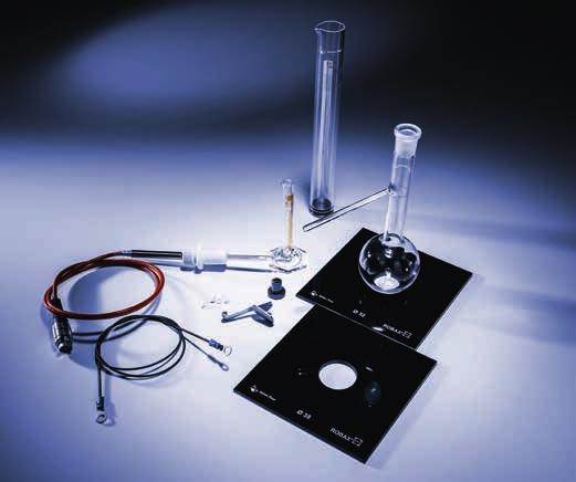 Accessories Standard accessories To make it ready to start all distillation tests according to ASTM D86 Group 1 to 4, ADU 5 comes with a built-in cooling system and