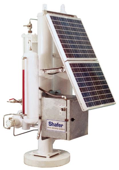 The solar powered HPU provides hydraulic power for valve automation in remote locations or areas where no reliable sources of energy are available.