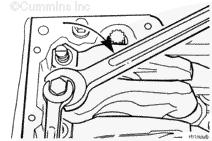 CAUTION After bottoming the CELECT Plus injector timing plunger, make certain to back out the adjusting screw two flats (120