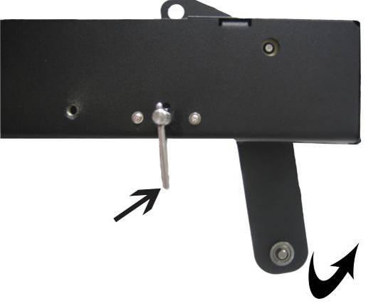Attach to both sides of the front swingbar the 150 g and to both sides of the rear swingbar 700 g if you want the media to be wound tighter, hang 700 g weights to both sides of the front swingbar.