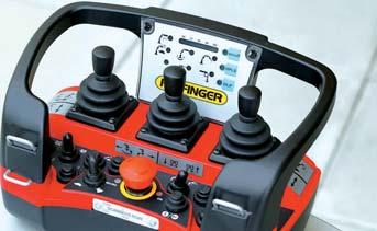 Ergonomic control levers and the optional lighting package provide increased safety and comfort even in poor visibility