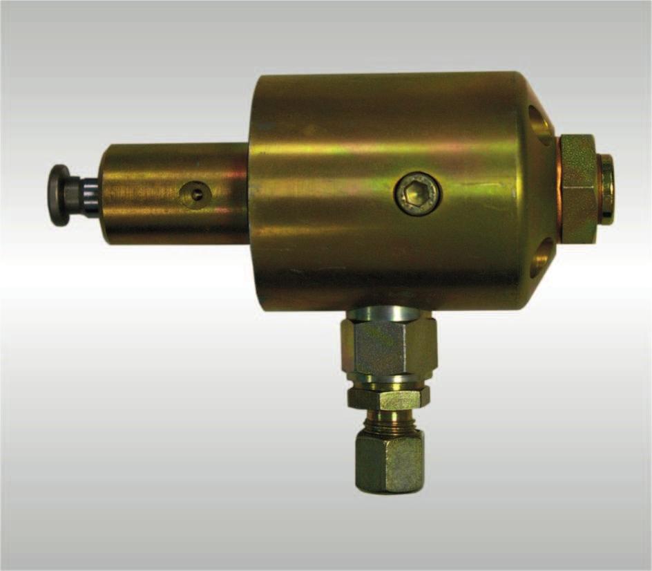 The signal of the micro switch can be evaluated by a possible installed machine control. Attention: This model is only suitable for grease lubrication pumps.