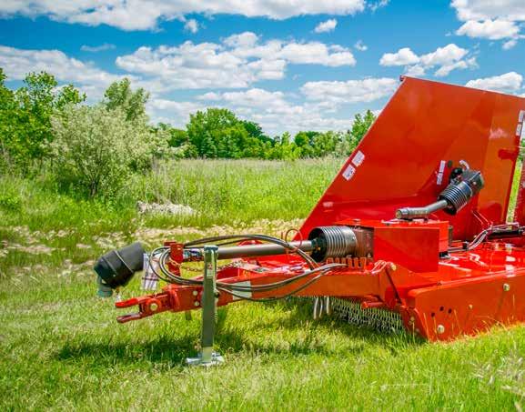 10.5' FLEX-WING ROTARY CUTTER ROTARY CUTTER PRODUCT OVERVIEW Excellent choice for agricultural, state/ provincial or municipal mowing applications Heavy duty machine with extreme duty value 4"