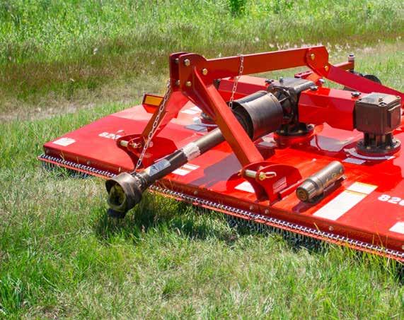 8' TWIN SPINDLE ROTARY CUTTER ROTARY CUTTER PRODUCT OVERVIEW Extremely robust and cost efficient Minimum 40 HP tractor requirements 2" cutting capacity Solid 10 gauge deck with 7 gauge side skirts
