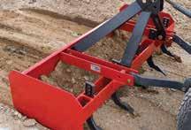 The Farm King Box Scraper features a replaceable / reversible back to back cutting edge as well as replaceable / reversible scarifier shanks for forward and reverse use.