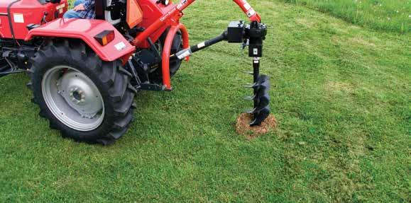 conditions get tough AVAILABLE COLORS THE FARM KING POST HOLE DIGGER USES AN IMPRESSIVE ONE OR TWO FLIGHTING DESIGN TO DIG DEEP INTO THE HARDEST COMPACT SOIL IN ANY REGION.