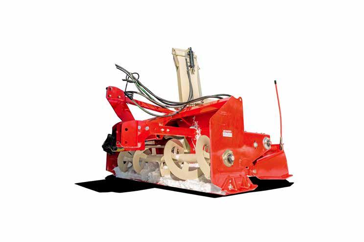 PULL TYPE SNOWBLOWER 3-POINT HITCH MOUNTED OPERATES IN THE FORWARD DIRECTION OF TRAVEL Optional rear scraper