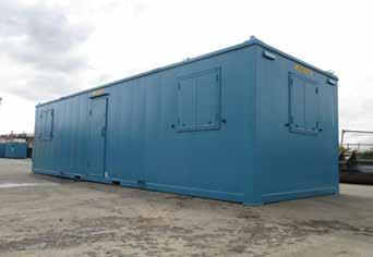 16 HIGH SECURITY ACCOMMODATION Our range of heavy duty steel High Security Accommodation is finished to a high standard suitable for offices and we provide a wide range