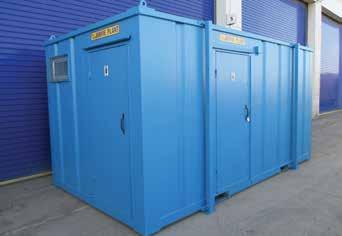 18 HIGH SECURITY TOILET AND SHOWER UNITS We offer heavy duty steel High Security Toilet Units in a range of popular layouts, e.g. 2+1 and 3+1 and we have straight 2- and 3-WC units.