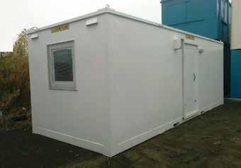 Unit into place using a pick-up truck. We offer 12 and 16 mobile units for use as offices, canteens and changing rooms. Units are fitted with secure steel doors and window shutters.