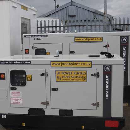 46 Power & Lighting Generators From small portable generators to power small tools onsite to large