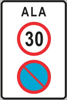 Märk, mis piirab sõidukiiruse 30 km/h või alla selle, osutab juhile ohtlikku ala, millel täiendavad hoiatusmärgid või teemärgised võivad puududa.