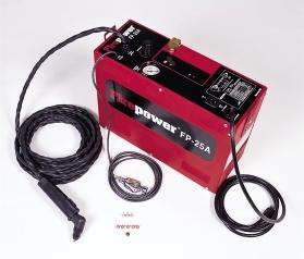 FP25 Plasma Arc Cutting System Portable Cutting Power/ Inverter Technology The FP25 115 Volt portable plasma arc cutting system operates on standard 115 volt household current.