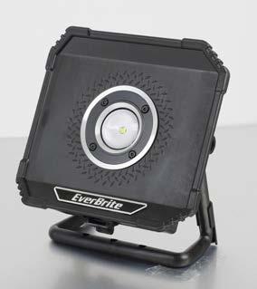 The body is made of die-cast aluminum and engineering plastics which makes it extremely sturdy and shockproof to endure even strong strokes and shocks. Furthermore, this worklight is IPX4 classified.