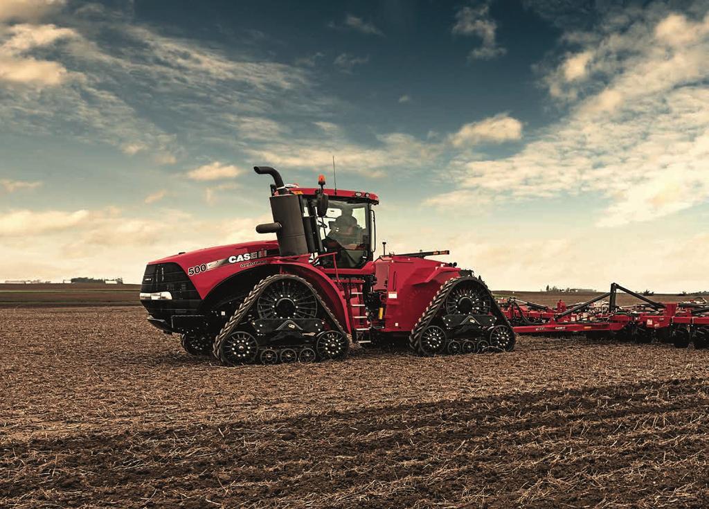 STEIGER ROWTRAC: INNOVATIVE QUADTRAC TECHNOLOGY FOR ROW CROP APPLICATIONS. The proven technology of Quadtrac tractors brings Case IH innovation to row crop configurations.