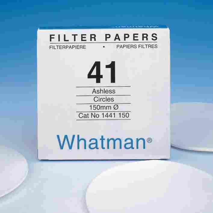 Filter Papers & Membranes Cellulose filter papers Quantitative Filter Papers Ashless Grades 0.007% ash maximum for Grades 40 to 44 and a maximum of 0.