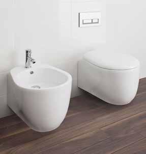 5-litre full flush capability Water saving 3-litre half flush Manufactured to exceed European quality standards Wall hung and floor standing options Box rim design Matching