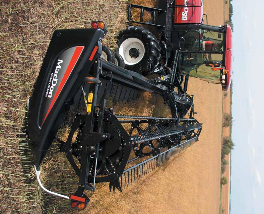 Boost your productivity instantly with D Series Draper Headers Designed to be excellent all-purpose headers for cereals, canola, hay, forage and specialty crops, MacDon s D Series Drapers allow you