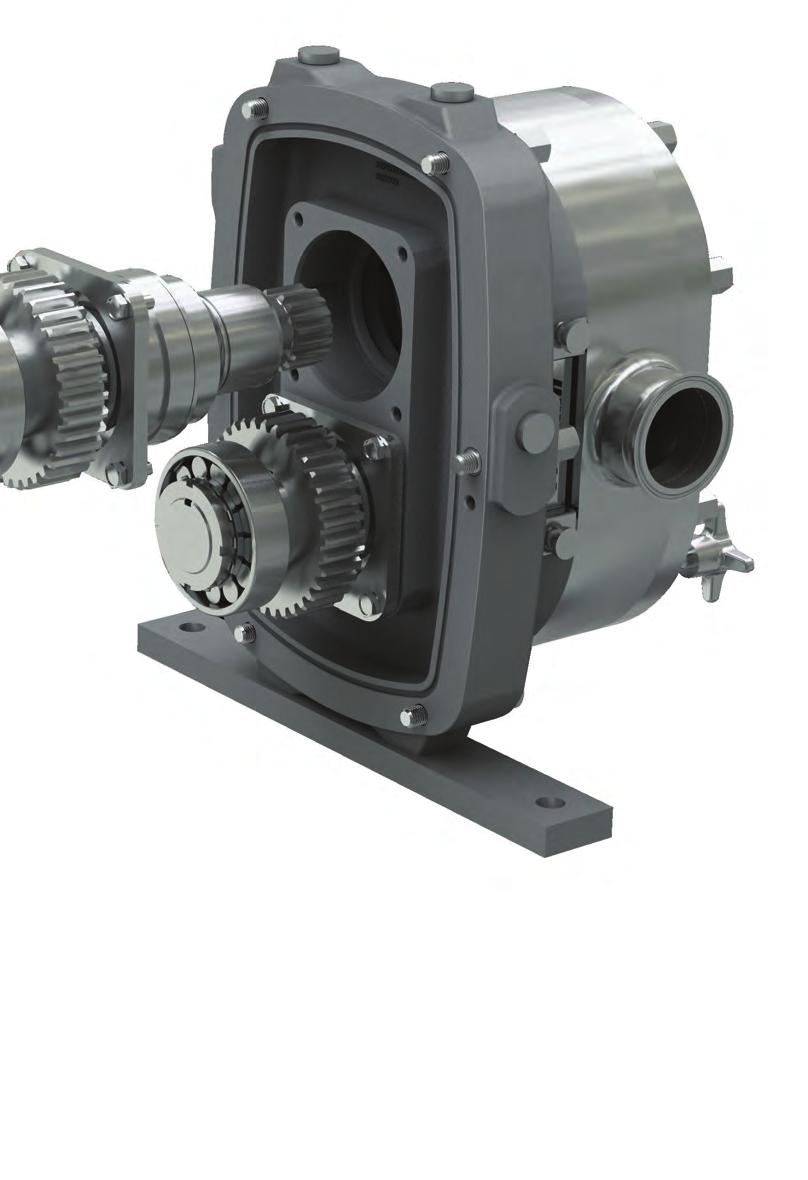 Gearbox Revolutionary Design The Fristam FKL s revolutionary split-style gearbox provides quick and easy access to bearings and shafts (available on models 15 250).