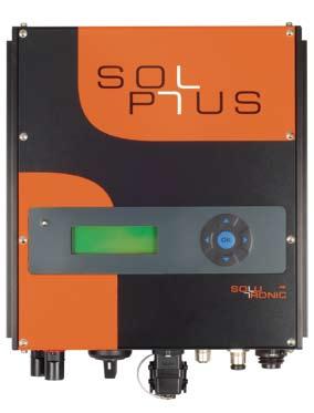 SOLPLUS Inverters S series 1-phase SOLPLUS 15 S SOLPLUS 40 S2 SOLPLUS 50 S2 More information can be found on our download page at www.solutronic.