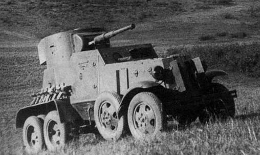 32 gun which offered a much better anti-tank capability. BA-10 Armoured Car The next armoured car to be developed in the BA series was the BA-10.