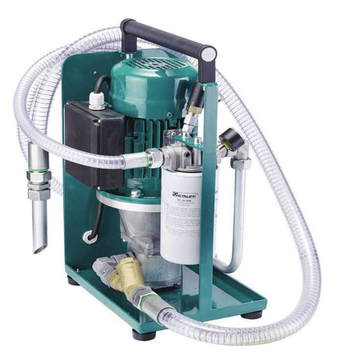 Mobile Filtration System Type SMFS-P-015 The SMFS-P-015 supplement the range of STAUFF products, which is a portable hand-held Mobile Filtration System.