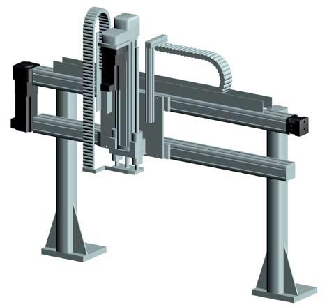 Belt Driven System Four Gantry Robot System Four System Four is a variation of System Three that offers an alternative mounting arrangement.