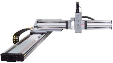 Screw Driven XRS Features Large Platform XRS Cartesian Systems For heavier loads and travels Maximum X-Y work area: 1000 mm X 1000 mm Maximum load: 25 kg Recommended Parker Servo Drive: X axis: