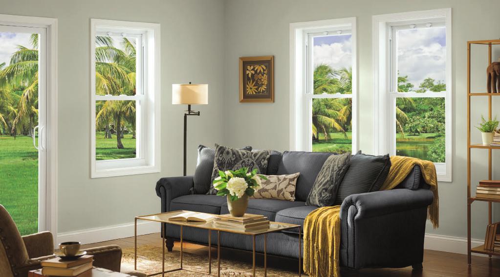 Double-Hung & Single-Hung Windows PRODUCT COMPARISON CHART 70 SERIES DOUBLE-HUNG 70 SERIES SINGLE-HUNG 50 SERIES SINGLE-HUNG LOW-MAINTENANCE VINYL NEVER NEEDS PAINTING EASY-TO-CLEAN TILT-IN SASH Top