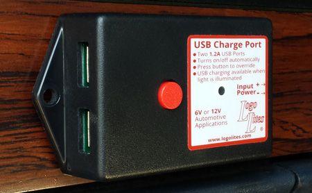 Thank you for purchasing a Logo Lites USB Charge Port! USB Charge Port Overview Works with 6V and 12V automotive electrical systems.