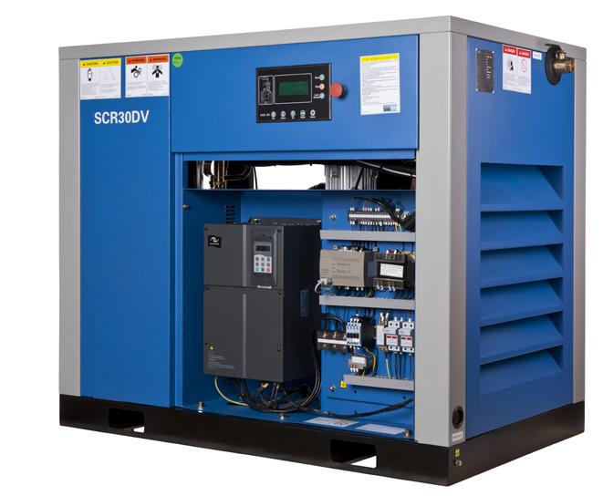 SCR s product range includes variable speed, direct drive, oil free and diesel/petrol driven screw compressors.