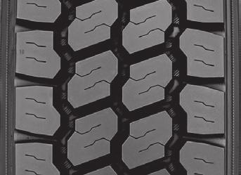 Closed shoulder 20/32 tread design provides even tread wear while still providing excellent traction. Patented innovative groove technology leads to minimum stone retention, extending casing life.