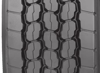 through precise balance of tread compound and geometry. Tread pattern designed for increased stability and reduced noise.