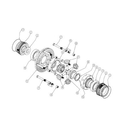 TRANSMISSION DIFFERENTIEL HOUSING AND GEAR REAR AXLE CHASSIS: 31677 001 201.12025.50 O-RING DIN3770 2 002 15.00424.01 COVER HANDHOLE 2 003 202.42010.50 SEAL DIN3760 2 004 301.70024.