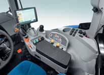 AN ARMREST TO SUIT YOU Auto Command tractors are equipped with New Holland s multi award-winning SideWinder II armrest, complete with CommandGrip handle and IntelliView III monitor as standard.