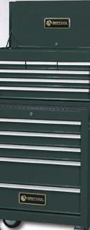 12 Ref: BTBS1-GR 11 DRAWER TOOLBOX STACK - GREEN Heavy duty construction designed for heavy use Powder coat finish for  12