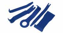 5x70mm 5 pce Trim Removal Tool Set A set of tools for removing plastic retaining clips from vehicle upholstery panels, door