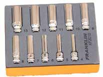 40 10 pce Deep XF Drive Socket Set 4 5 6 7 8 9 10 11 12 13mm XF208 8 2.75 XF209 9 2.75 XF210 10 2.75 P/N Size(mm) XF211 11 2.75 XF204 4 3.15 XF212 12 2.85 XF205 5 3.