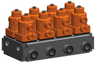 Pictograph Modular valve block MVB 100/200 MVB 200 SET 1 Basic blockk Actuator pneumatic NC / NO / DA Actuator per