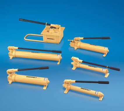 P-Series, Steel Hand Pumps Shown from top to bottom: P-462, P-84, P-801, P-77, P-80, P-39 The Solution for Tough Jobs Two Speed Recommended for applications where cylinder plunger must advance