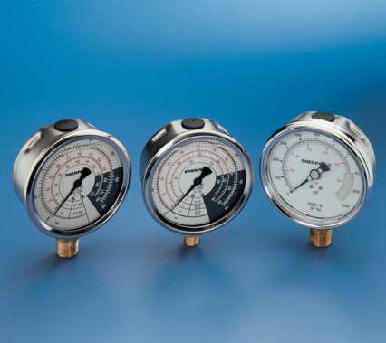 Hydraulic Force & Pressure Gauges Shown from left to right: GP-230B, GF-835B, GP-10S Visual Reference for System Pressure and Force Auto-Damper Valve V-10 For automatic control of gauge fluctuations,